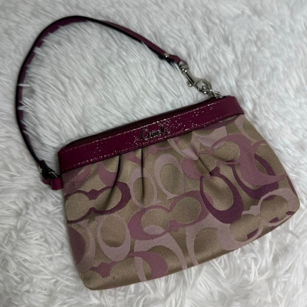 Coach Purple Wristlet
